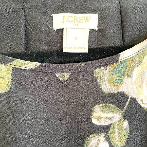 J. Crew Floral Print Tulip Hem Dress - Picture 4 of 4